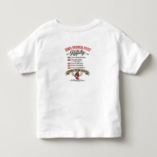 T-shirt Pour Les Tous Petits Réunion du festival de poivre 2001 Tout-petit/Bébé