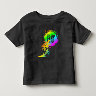 T-shirt Pour Les Tous Petits rêves de coucher de soleil des années 80 palmiers
