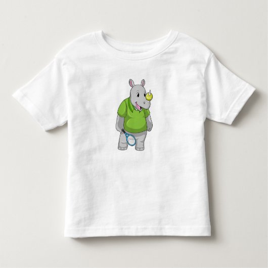 T-shirt Pour Les Tous Petits Rhino at tennis (Devant)