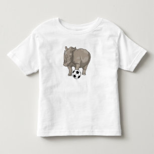 T-shirt Pour Les Tous Petits Rhinocéros Soccer