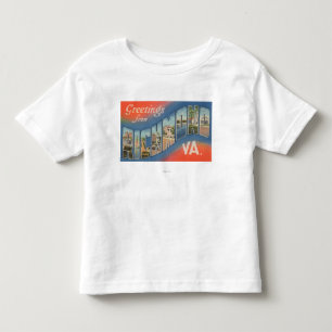 T-shirt Pour Les Tous Petits Richmond, la Virginie - grandes scènes 4 de lettr