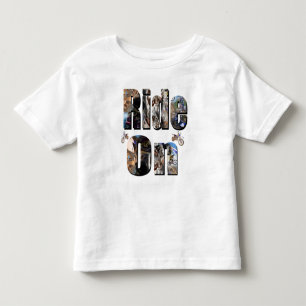 T-shirt Pour Les Tous Petits Ride On, Moto Photo Logo,