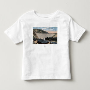 T-shirt Pour Les Tous Petits Rivière de Boise et grand barrage de roche de