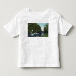 T-shirt Pour Les Tous Petits Rivière pittoresque avec le canoë SceneEugene, O