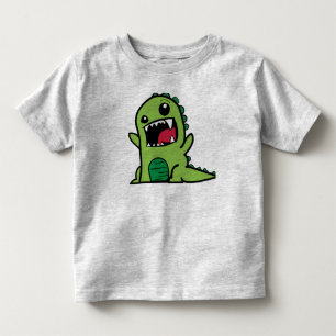 T-shirt Pour Les Tous Petits Robe de bébé dinosaure verte