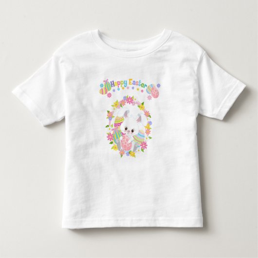 T-shirt Pour Les Tous Petits Robe de Pâques de petites filles (Devant)