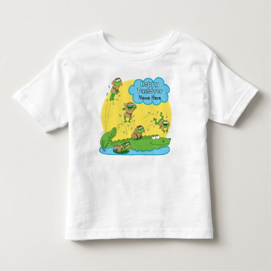 T-shirt Pour Les Tous Petits Robe rouffée de Pâque Hoppy (Devant)