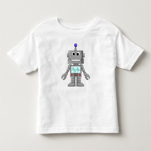 T-shirt Pour Les Tous Petits Robot heureux (Devant)