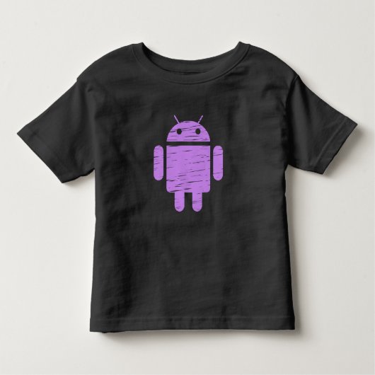 T-shirt Pour Les Tous Petits Robot mou pourpre (Devant)
