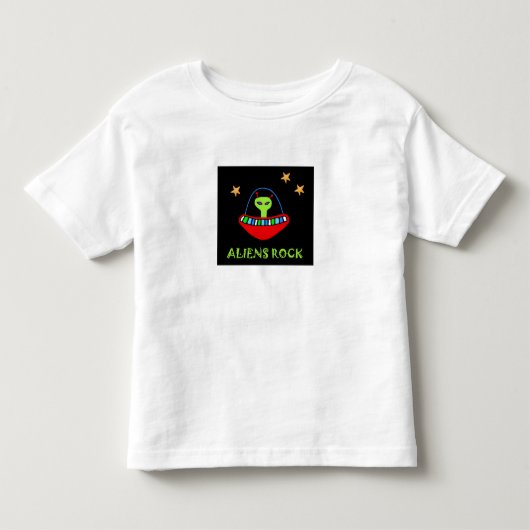 T-shirt Pour Les Tous Petits roche d'aliens ! (Devant)