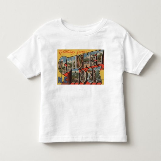 T-shirt Pour Les Tous Petits Roche de cheminée, la Caroline du Nord (Devant)