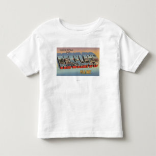 T-shirt Pour Les Tous Petits Rockland, Maine - grandes scènes de lettre