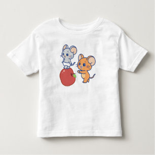 T-shirt Pour Les Tous Petits Rollage Anime Tuffy et Jerry Apple