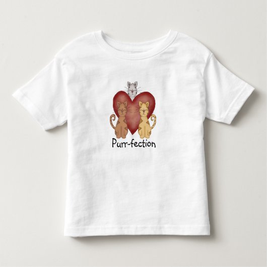 T-shirt Pour Les Tous Petits Ronronnement-fection de chats (Devant)