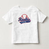 T-shirt Pour Les Tous Petits Rookie De L'Année Baseball (Devant)
