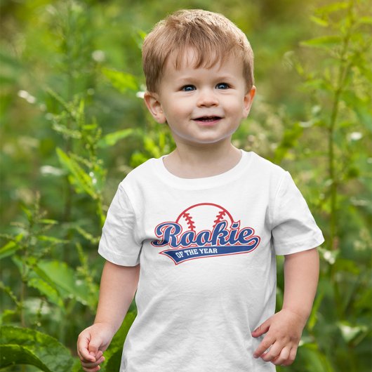 T-shirt Pour Les Tous Petits Rookie De L'Année Baseball