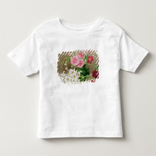 T-shirt Pour Les Tous Petits Roses et lis (Devant)