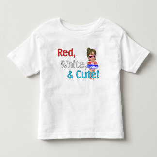 T-shirt Pour Les Tous Petits Rouge, blanc et mignon !
