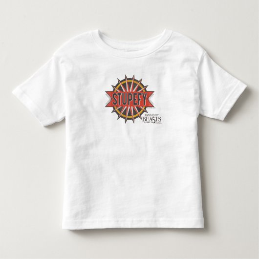 T-shirt Pour Les Tous Petits Rouge & Or Stupefy Spell Graphic (Devant)
