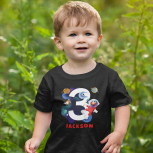T-shirt Pour Les Tous Petits Rue Sésame   Anniversaire d'Elmo