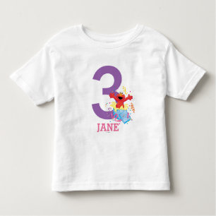 T-shirt Pour Les Tous Petits Rue Sésame   Anniversaire d'Elmo Girl