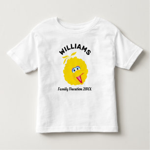 T-shirt Pour Les Tous Petits Rue Sésame   Big Bird Famille Vacances