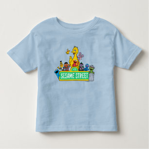 T-shirt Pour Les Tous Petits Rue Sésame   Couleur complète avec Pals