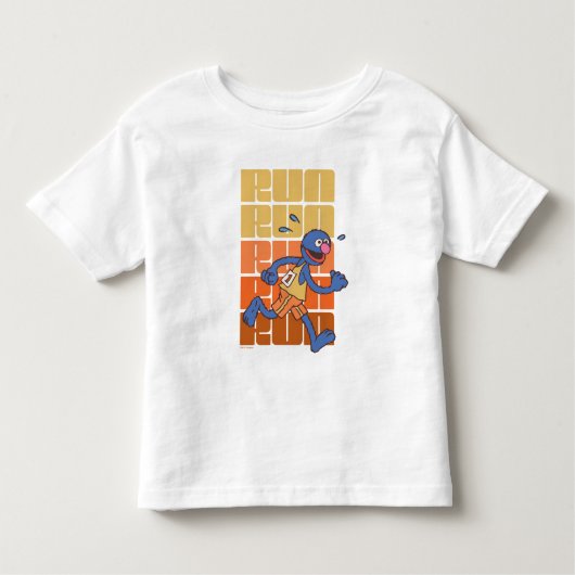 T-shirt Pour Les Tous Petits Rue Sésame | Exécution de Grover (Devant)