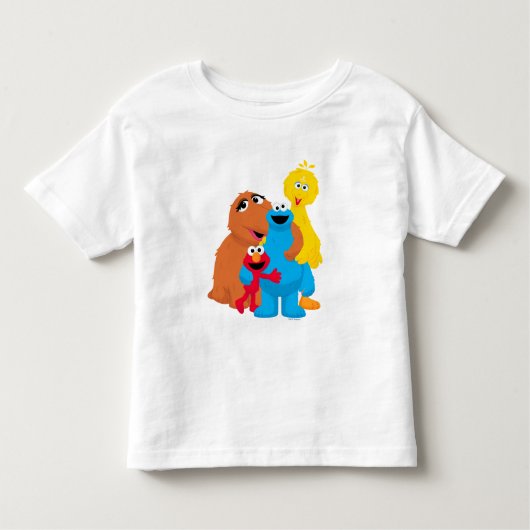 T-shirt Pour Les Tous Petits Rue Sésame | Groupe Hug (Devant)