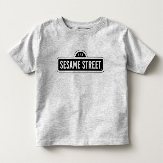 T-shirt Pour Les Tous Petits Rue Sésame | Logo B&W (Devant)