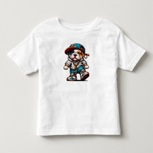 T-shirt Pour Les Tous Petits Rues Mignonnes Vêtements Bulldog Garçons