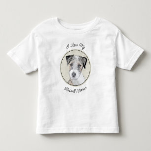 T-shirt Pour Les Tous Petits Russell Terrier Peinture rugueuse - Art Chien orig