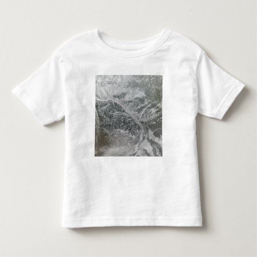 T-shirt Pour Les Tous Petits Russie centrale neigeuse et brumeuse montrant Ob R (Devant)