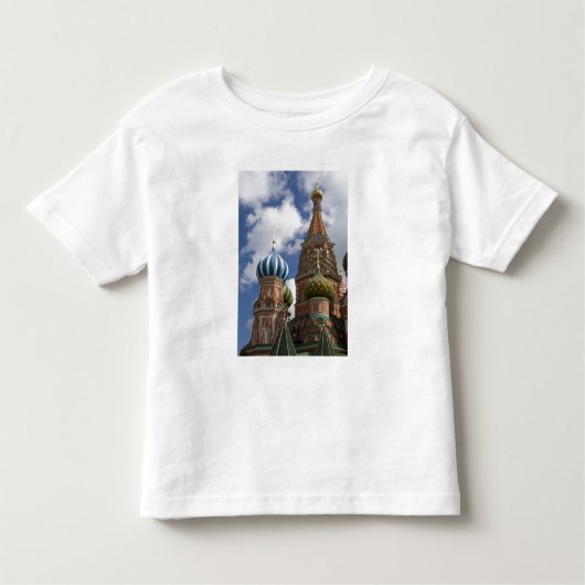 T-shirt Pour Les Tous Petits Russie, Moscou, Carré rouge. St Basil's 4 (Devant)