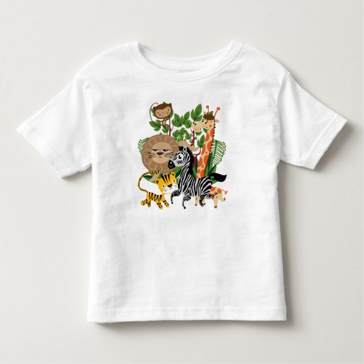 T-shirt Pour Les Tous Petits Safari animal (Devant)