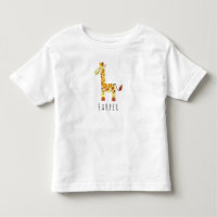 Safari de la Girafe Cute Unisex à l'aquarelle