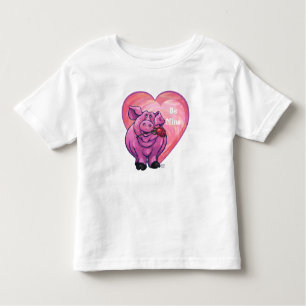 T-shirt Pour Les Tous Petits Saint Valentin au cochon