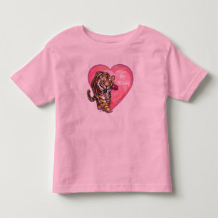 T-shirt Pour Les Tous Petits Saint Valentin de Tigre