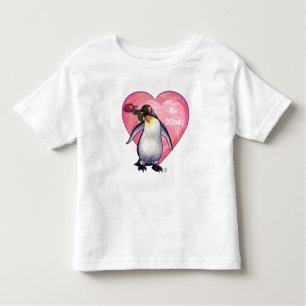 T-shirt Pour Les Tous Petits Saint-Valentin Penguin