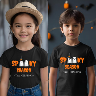 T-shirt Pour Les Tous Petits Saison éffrayante - Belle Halloween Outfiit