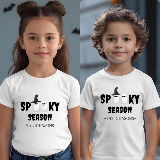 T-shirt Pour Les Tous Petits Saison éffrayante - Belle Halloween Outfiit