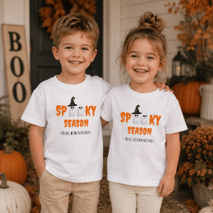 T-shirt Pour Les Tous Petits Saison Effrayante – Tenue de Halloween Mignonne