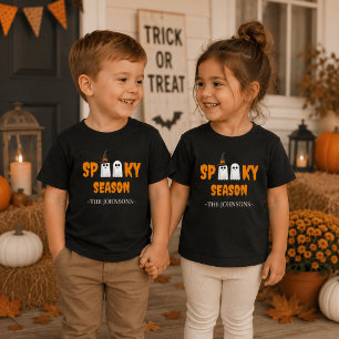 T-shirt Pour Les Tous Petits Saison Flippante – Tenue de Halloween Mignonne