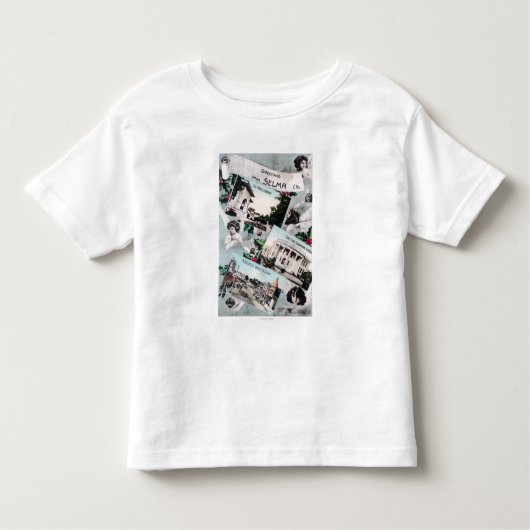 T-shirt Pour Les Tous Petits Salutations de avec ViewsSelma pittoresque, CA (Devant)