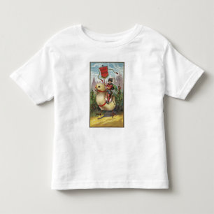 T-shirt Pour Les Tous Petits Salutations de PâquesPrince au sommet d'un poussin