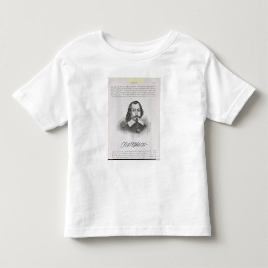 T-shirt Pour Les Tous Petits Samuel de Champlain (Devant)