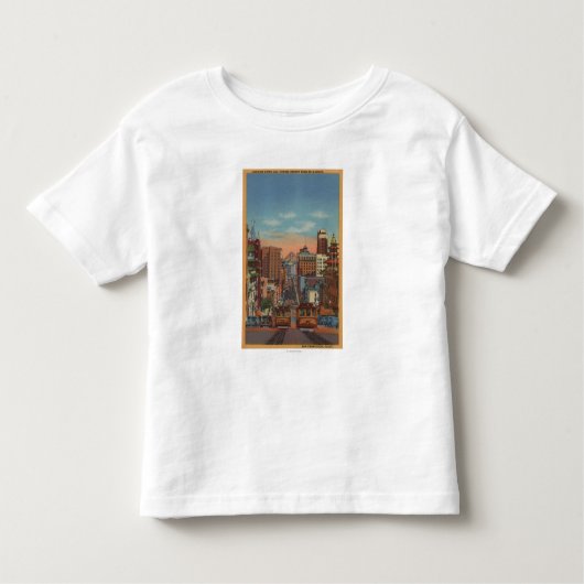 T-shirt Pour Les Tous Petits San Francisco, CA - funiculaires montant (Devant)