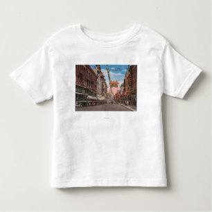 T-shirt Pour Les Tous Petits San Francisco, CAView de rue principale de