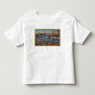 T-shirt Pour Les Tous Petits San Francisco, flotte de pêche de CA au pêcheur