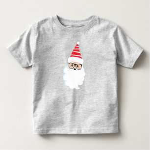 T-shirt Pour Les Tous Petits Santa Claus, Lunettes, Hipster Père Noël, Noël